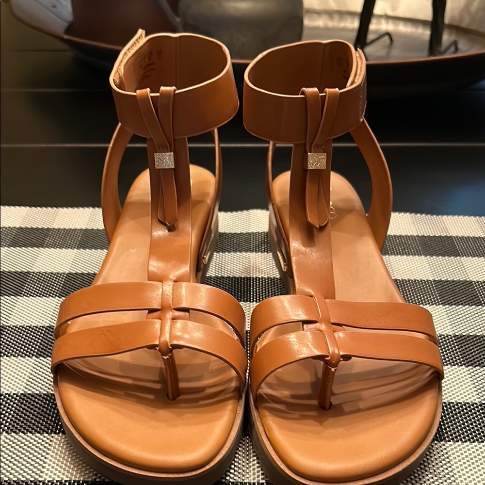 Franco Sarto Tan Gladiator Sandals